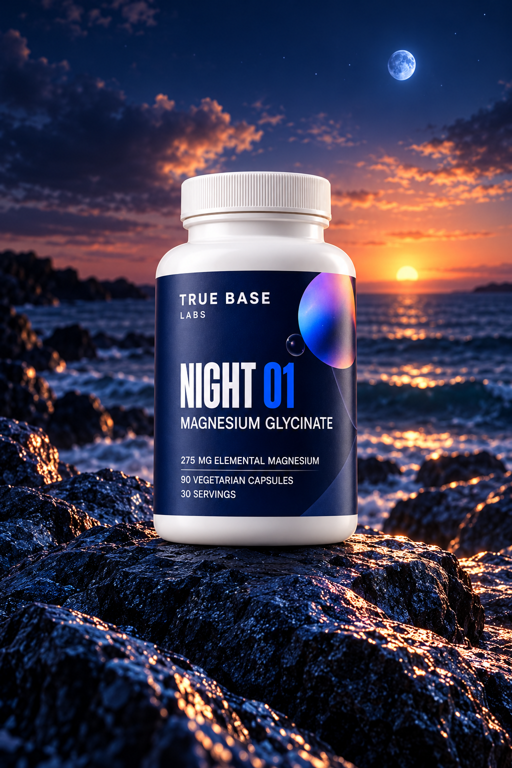 TRUE BASE LABS Night 01 Magnesium Glycinate